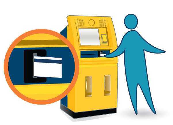 Pay at the kiosk
